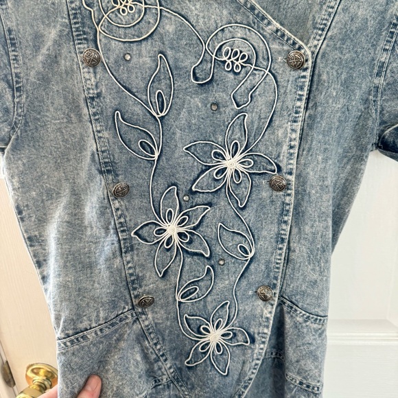 Vintage Rampage Acid Wash denim dress - Picture 3 of 8